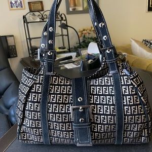 Fendi Vintage Zucchino Hobo Authentic